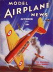 Model Airplane News Cover for October, 1937 by Jo Kotula Blackburn B-24 Skua 