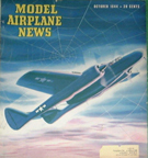 Model Airplane News Cover for October, 1944 by Jo Kotula Northrop P-61 Black Widow 