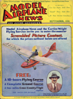 Model Airplane News Cover for September, 1931 by Jo Kotula Curtiss-Wright CW-1 Junior 