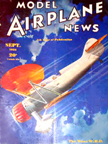 Model Airplane News Cover for September, 1935 by Jo Kotula WACO W.H.D. 