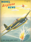 Model Airplane News Cover for September, 1942 by Jo Kotula Grumman TBF Avenger 