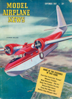 Model Airplane News Cover for September, 1947 by Jo Kotula Grumman Mallard 