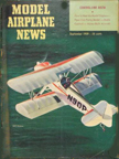Model Airplane News Cover for September, 1959 by Jo Kotula Frank Smith Miniplane 