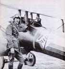 Eddie Rickenbacker with his  Nieuport Model 28  