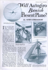  Popular Science Article will autogiro replace airplane