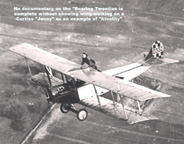 Wing walking on  The Curtiss JN-4 Jenny 