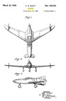 The Curtiss-Wright CW-24 ( XP-55)  Ascender Carl Scott Design Patent D-144,143   