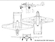  The De Havilland D.H.100 Vampire  