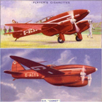 The Dehaviland DH. 88 Comet on trading cards