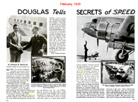 Popular Mechanics Article Douglas Tells the Secrets of Speed February 1935 