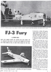 Model of the FJ3 Fury from Model Airplane News April, 1962 