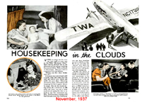 Popular Mechanics Article Housekeeping in the Clouds November 1937