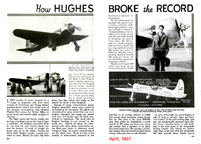  Hughes H-1 Racer in Popular Mechanics April, 1937 