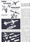 Model Airplane News August 1958 Plans for two stage jetex rocket