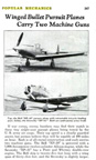 Bell P-39 Airacobra in Popular Mechanics August 1938 