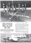  Florian Piorkowski Super Scale Model B-25 Model Airplane News October 1962 