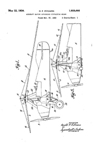 The US Army PitcairnPA-33 Autogiro Autogiro  Control Patent No. 1,959,444 