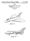  Ed Heinemann Design Patent No. D-177,500 for the McDonnell-Douglas A-4 Skyhawk  