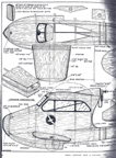 November 1948 Model Airplane News Plans for CO2 powered flying boat Tadpole