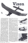 Vixen free flight model airplane Model Airplane News August 1949 