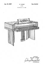 Electric Piano Patent D146243