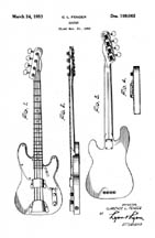 Fender precision Bass patent D169062