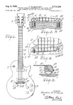 Les Paul Guitar Patent 2714326