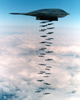  Northrop B-2 Strategic Bomber   dropping standard Gravity Bombs   