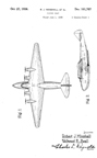  Boeing B-314 Clipper Flying Boat  Design Patent D-101,707    