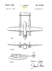 Fairchild C-82 Packet Cargo-Transport Design Patent D-157,645    