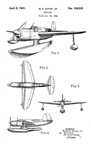 Curtiss SO2C Seamew  Observation Floatplane Design Patent  D-126,523 