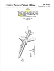 North American F-100 Super Sabre Fighter  Design Patent D-183,675 