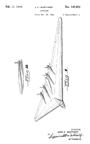  Northrop XB-35 Flying Wing Design Patent D-143,852    