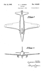  Lockheed P-80 Shooting Star Jet Fighter Design Patent D-143,822  