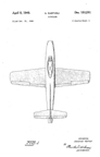  Republic F-84 Thunderjet Design Patent D-153,291  