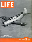 Curtiss SB2C Helldiver on the cover of the March 31, 1941 issue of LIFE Magazine 