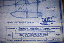 Cleveland Model Plans for the Sopwith Baby