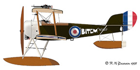 Drawing of the Sopwith Baby