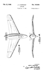 Northrop XP-56 Experimental Fighter  Design Patent D-143,864  