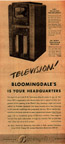 Vintage Television Advertisement  DuMont TVs at Bloomingdales NY Times 1939