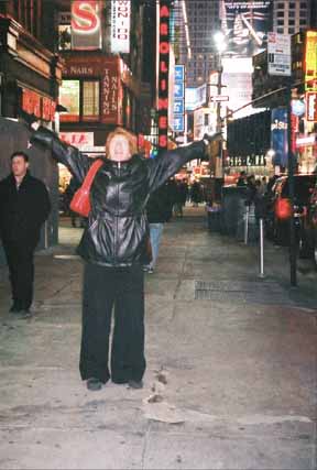 Sue in Times Square