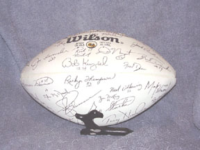 Redskins Autographed Football c. 1978 - 1
