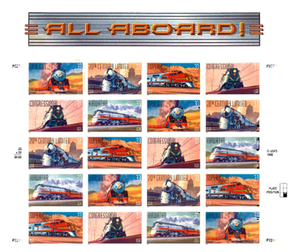 All Aboard Stamps (plate front)