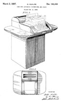 Otto Kuhler Typewriter Stand Design Patent D-103,549 