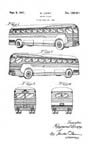 Raymond Loewy Greyhound Bus Design patent D129411