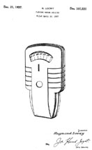 Raymond Loewy Parking Meter Design Patent D-107,531 