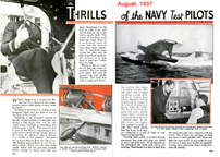 Thrills of the Navy Test Pilots Popular Mechanics August 1937
