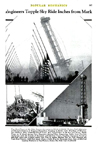 end of the Century of Progress as the Skyride is demolished from the August 1935  issue of Popular Mechanics