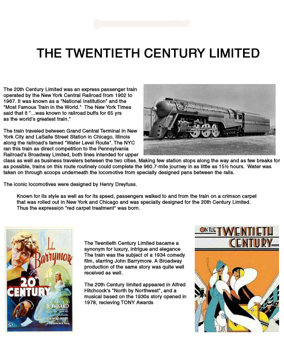 Brief History of 20th Century Limited Train