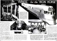 Article Wings of the Iron Horse Popular mechanics August 1934